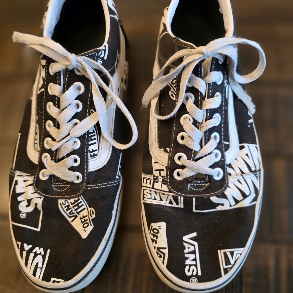 Vans Black and White Sneakers